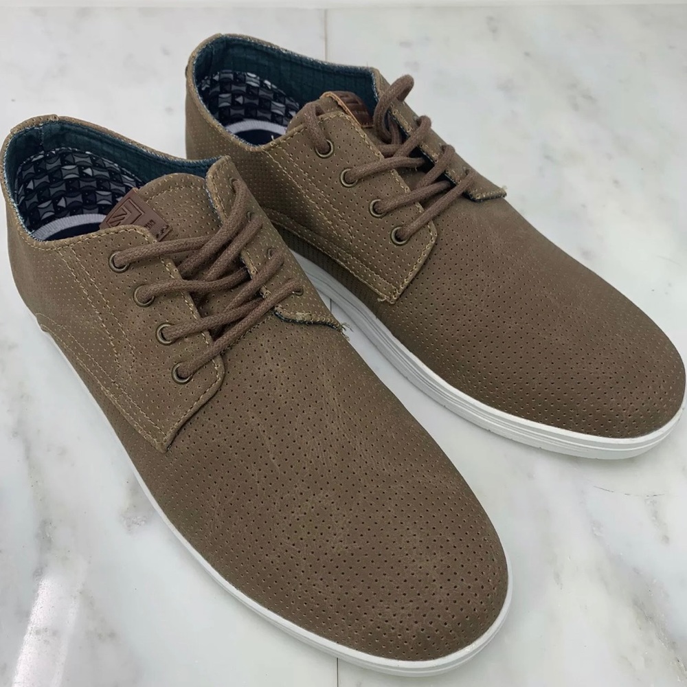 Ben Sherman Mens Sz 8 Preston Low Top Brow Oxford